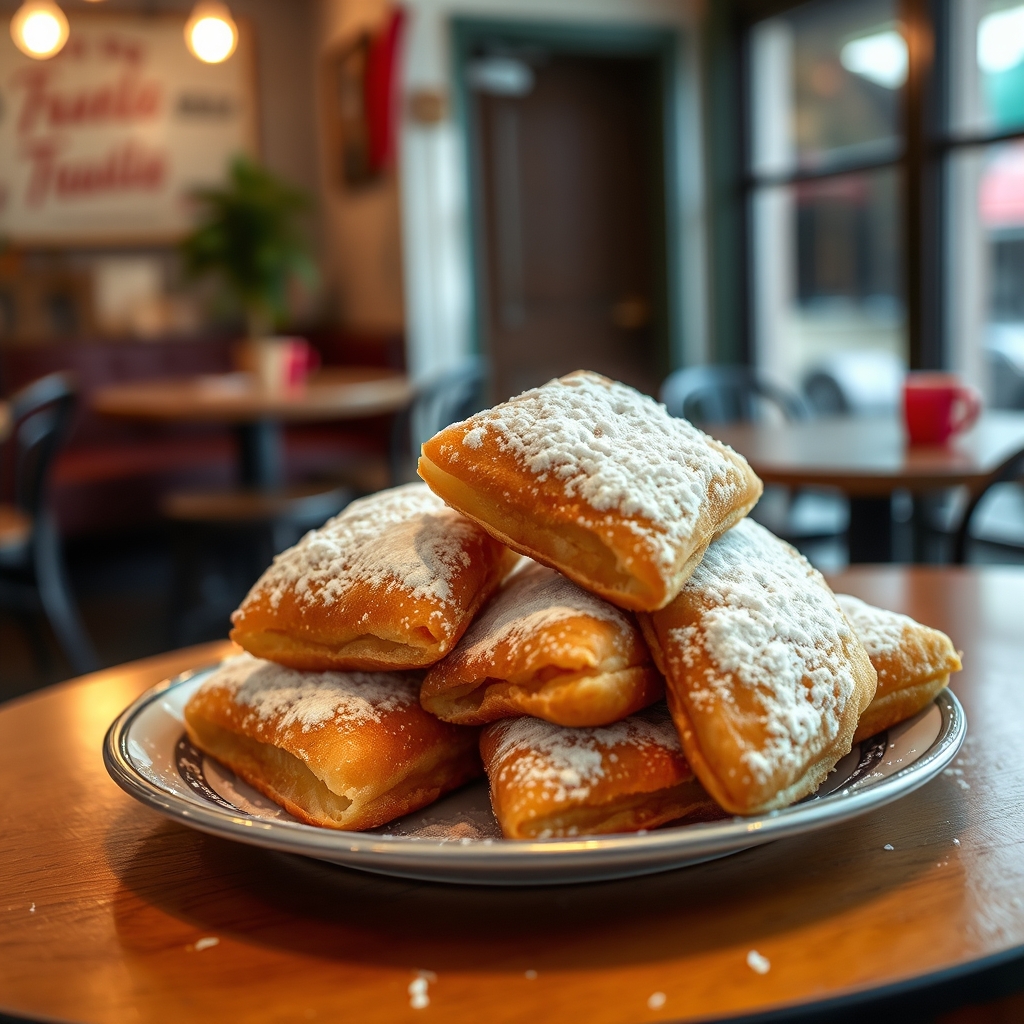Beignets - New Orleans' Powdered Sugar Delight