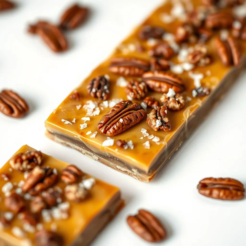 Browned Butter and Sea Salt Toffee Bark with Caramelized Pecans