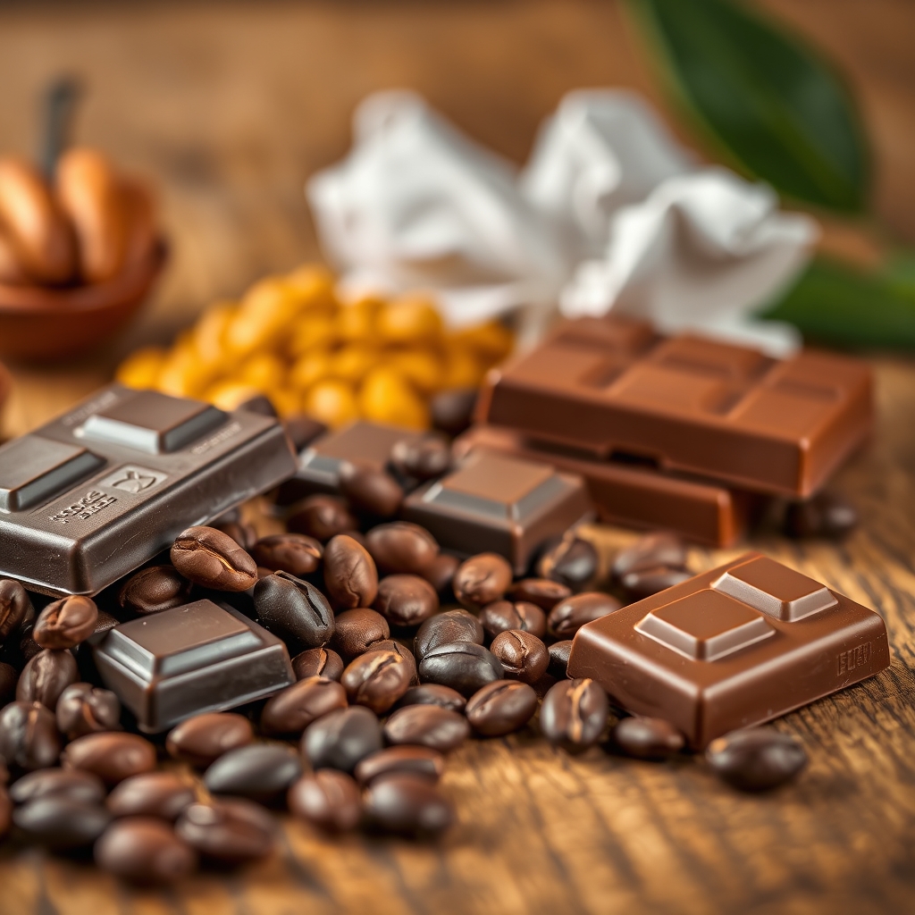 ¿Cómo se elaboran los dulces de chocolate con granos de cacao?