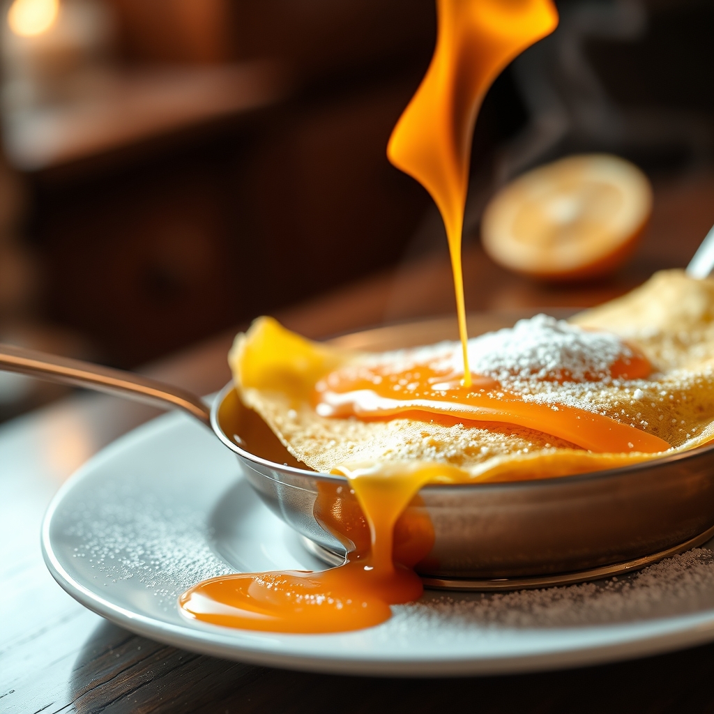 Crêpes Suzette - The Flambéed French Classic