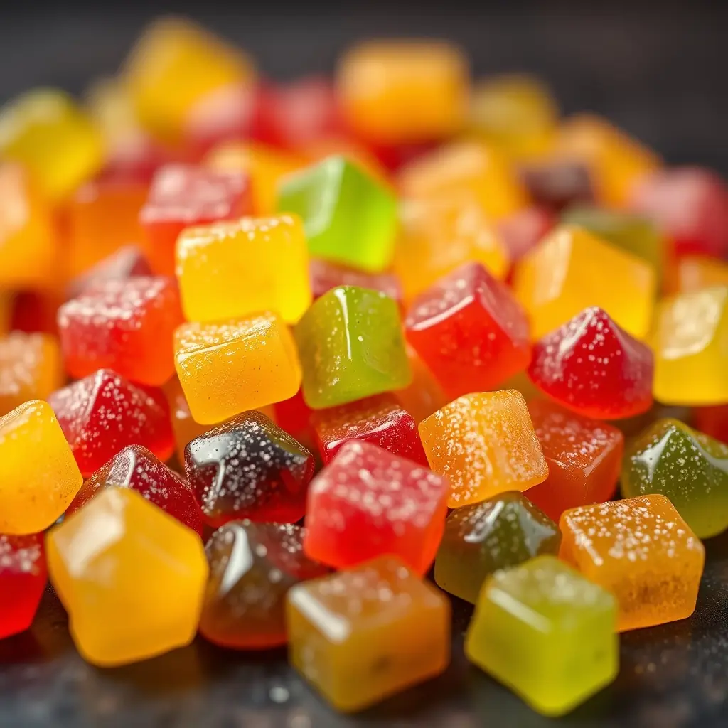 Gominolas caseras con sabor a frutas tropicales