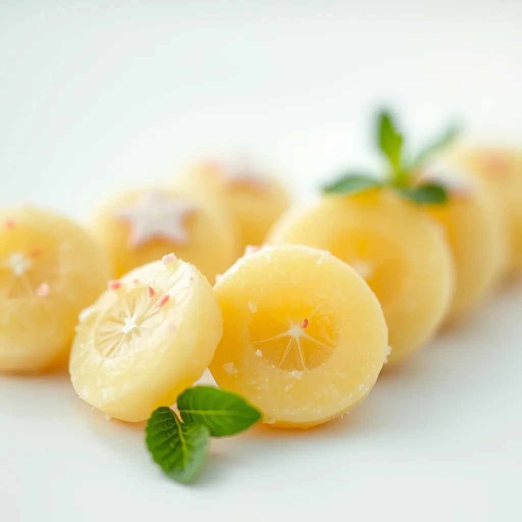 Gominolas de Fresa y Limón con un Toque de Menta