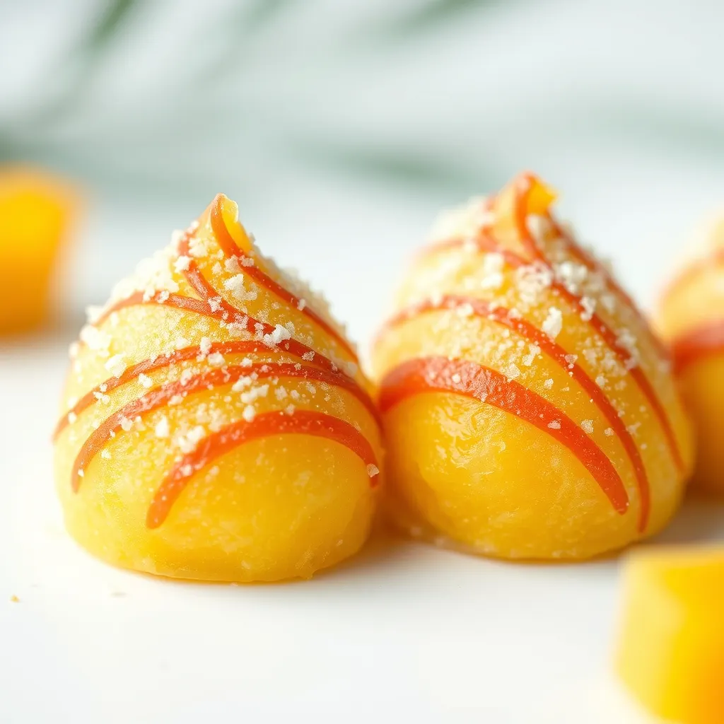 Gominolas de Mango y Piña con un Toque de Jengibre