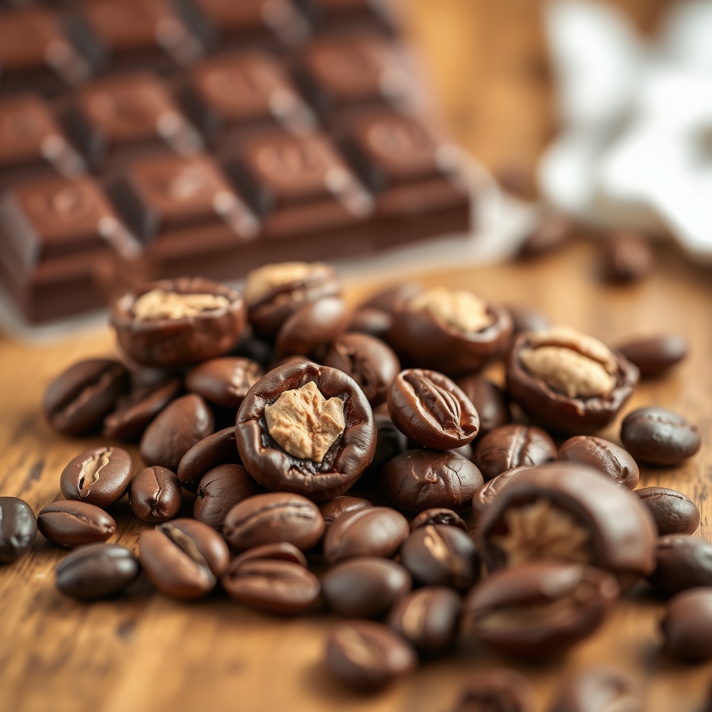 How are chocolate candies made from cacao beans?