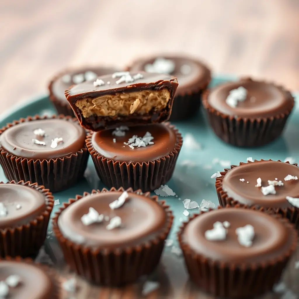 Homemade Peanut Butter Cups with a Twist of Sea Salt