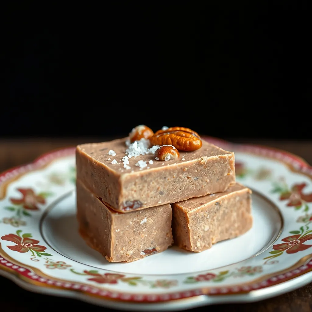 Salted Toffee Crunch Fudge with Dark Chocolate and Pecans