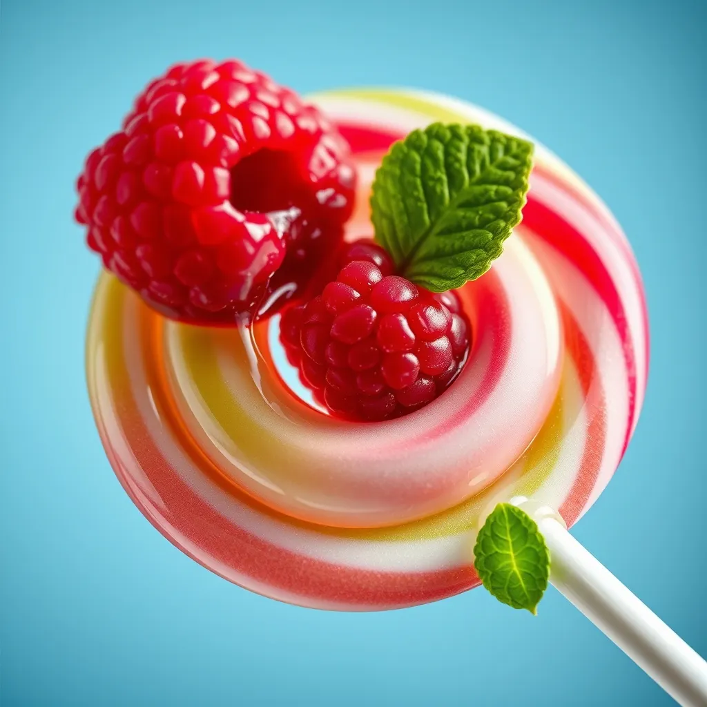 Summer Breeze Lollipops with Fresh Fruit and Herbs
