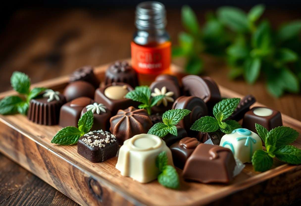 CBD-Infused Chocolates Provide Relaxation Benefits in Convenient Candy Form