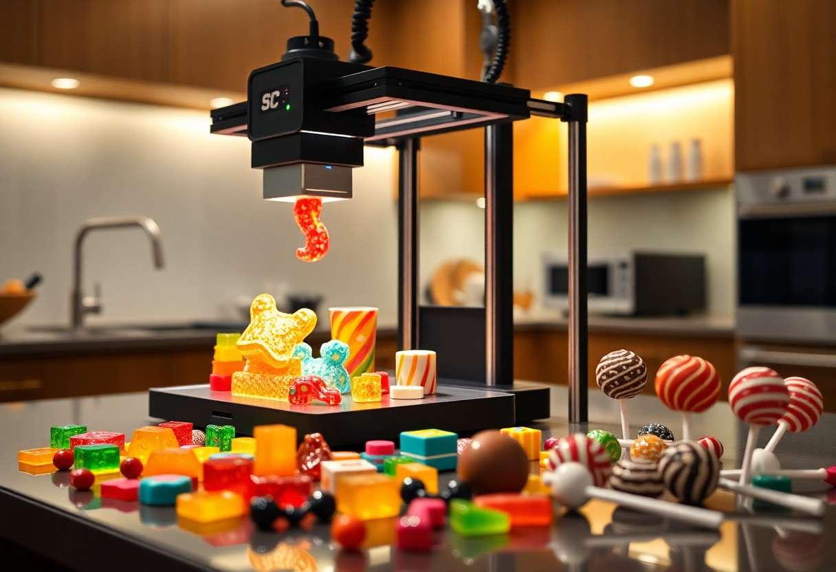 3D Food Printing Creates Customizable Candy Shapes and Personalized Confections
